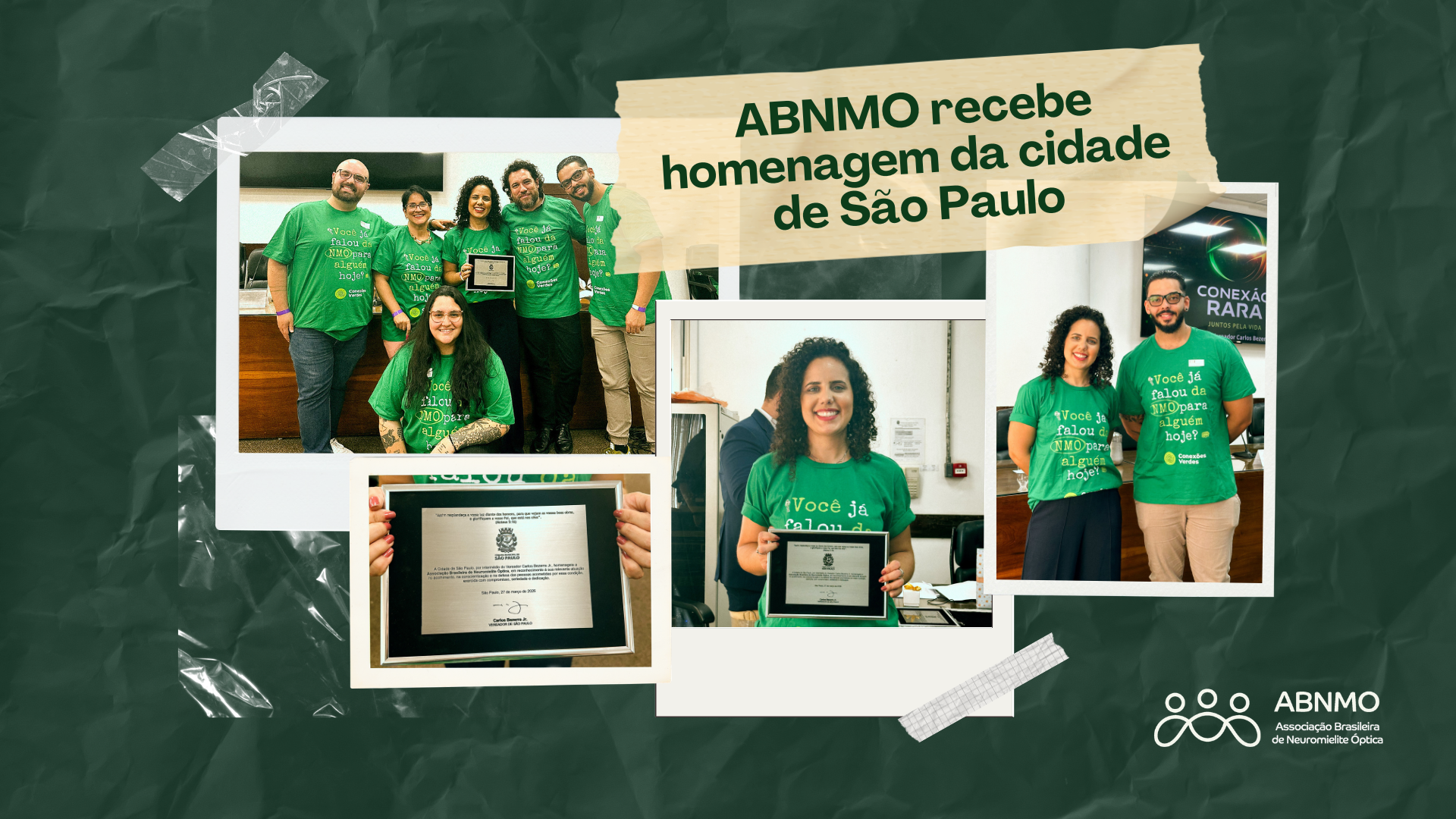 ABNMO recebe homenagem da cidade de São Paulo